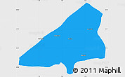 Political Simple Map of Tchoukoutouna, single color outside