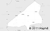 Silver Style Simple Map of Tchoukoutouna