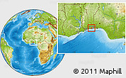 Physical Location Map of Abomey-Calavi