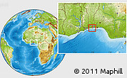 Physical Location Map of Cotonou