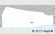Gray Simple Map of Cotonou