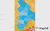 Political Shades 3D Map of Borgou