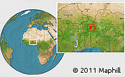 Satellite Location Map of Bembereke