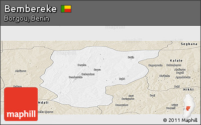 Classic Style Panoramic Map of Bembereke