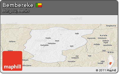 Classic Style Panoramic Map of Bembereke
