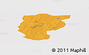 Political Panoramic Map of Bembereke, cropped outside