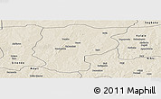 Shaded Relief Panoramic Map of Bembereke