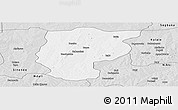 Silver Style Panoramic Map of Bembereke