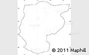 Blank Simple Map of Bembereke, cropped outside, no labels