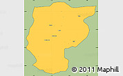 Savanna Style Simple Map of Bembereke, cropped outside
