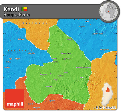 Political Map of Kandi