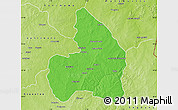Political Map of Kandi, physical outside