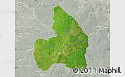 Satellite Map of Kandi, lighten, semi-desaturated
