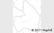 Blank Simple Map of Kandi, no labels