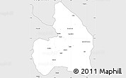 Silver Style Simple Map of Kandi