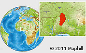 Physical Location Map of Borgou