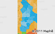 Political Shades Map of Borgou