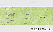 Physical Panoramic Map of Sinende