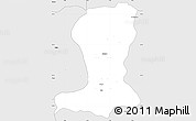 Silver Style Simple Map of Sinende