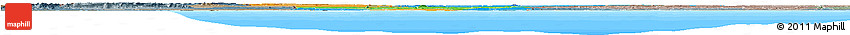 Political Horizon Map of Benin, semi-desaturated, land only