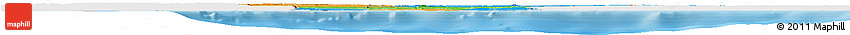 Political Horizon Map of Benin, single color outside