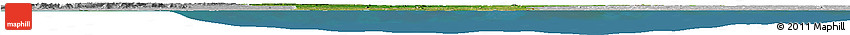 Satellite Horizon Map of Benin, lighten, desaturated, land only