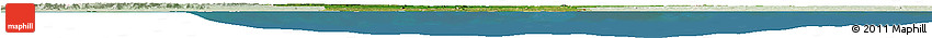Satellite Horizon Map of Benin, lighten, land only