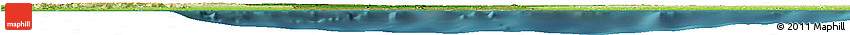 Satellite Horizon Map of Benin, physical outside, satellite sea