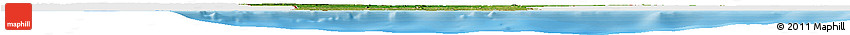 Satellite Horizon Map of Benin, single color outside, bathymetry sea, shaded relief sea