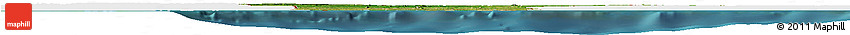 Satellite Horizon Map of Benin, single color outside