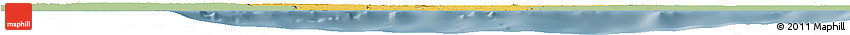 Savanna Style Horizon Map of Benin, single color outside