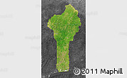 Satellite Map of Benin, darken, desaturated