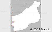Gray Simple Map of Djakotome