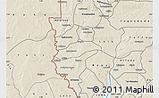 Shaded Relief Map of Dogbo-Tota