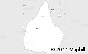 Silver Style Simple Map of Klouekanme