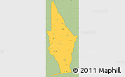 Savanna Style Simple Map of Mono, cropped outside