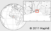 Blank Location Map of Adjarra