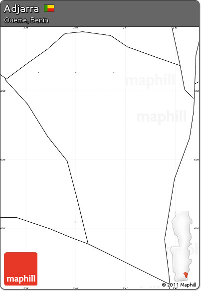 Blank Simple Map of Adjarra