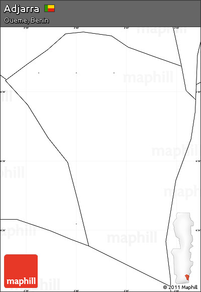 Blank Simple Map of Adjarra, no labels