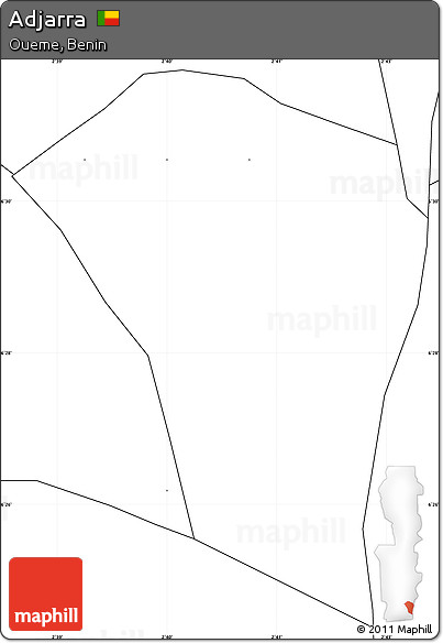 Blank Simple Map of Adjarra, no labels