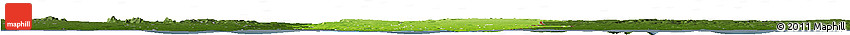 Physical Horizon Map of Oueme, darken