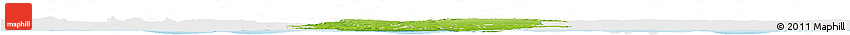 Physical Horizon Map of Oueme, single color outside