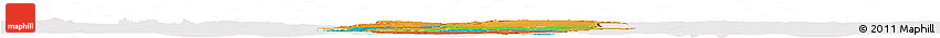 Political Horizon Map of Oueme, cropped outside