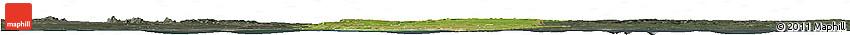 Satellite Horizon Map of Oueme, darken, semi-desaturated
