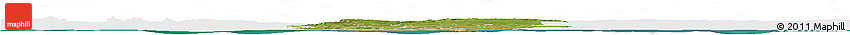 Satellite Horizon Map of Oueme, single color outside