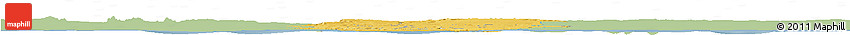 Savanna Style Horizon Map of Oueme, single color outside