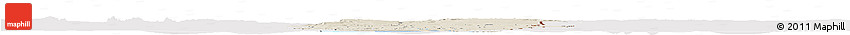 Shaded Relief Horizon Map of Oueme, cropped outside