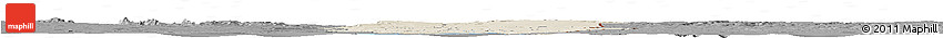 Shaded Relief Horizon Map of Oueme, darken, desaturated