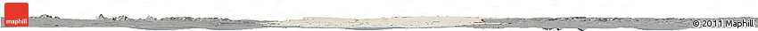 Shaded Relief Horizon Map of Oueme, darken, semi-desaturated