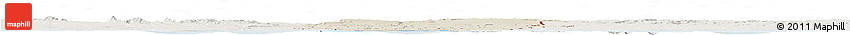 Shaded Relief Horizon Map of Oueme, lighten